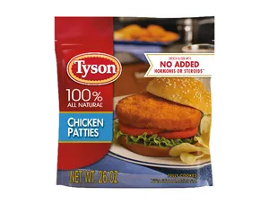 Tyson Fully Cooked and Breaded Chicken Patties, 1.62 lb Bag (Frozen)