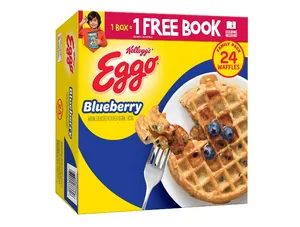 Eggo Blueberry Frozen Waffles, 29.6 oz, 24 Count (Frozen)