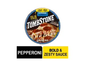 Tombstone Pepperoni, Original Thin Crust Pizza, 19.3 oz (Frozen)