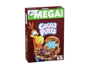 Cocoa Puffs, Chocolate Breakfast Cereal with Whole Grains, Family Size, 28.5 oz