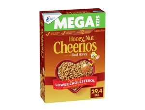 Honey Nut Cheerios Heart Healthy Cereal, 29.4 OZ Mega Size Box