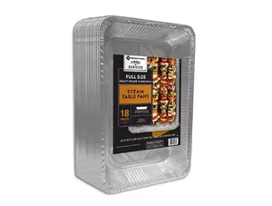 Member's Mark Aluminum Steam Table Pans, Full Size (18 ct.)