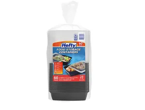 Hefty Food Storage Containers w/ Lid (28 oz., 60 pc.)