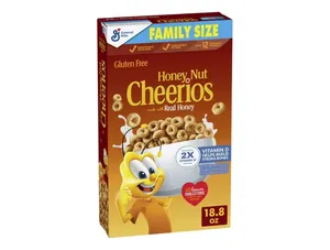 Honey Nut Cheerios Heart Healthy Cereal, 18.8 OZ Family Size Box
