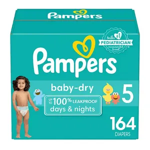 Pampers Baby Dry One-Month Supply Diapers (Sizes: 5)