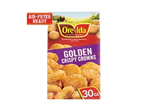 Ore-Ida Golden Crispy Potato Crowns, Seasoned Shredded Frozen Potatoes, 30 oz Bag