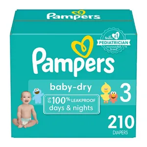 Pampers Baby Dry One-Month Supply Diapers (Sizes: 3)