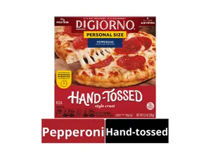 Frozen Pizza, DiGiorno Pepperoni Mini Hand Tossed Crust Pizza, 9.3 oz