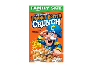 Cap'n Crunch's Cereal, Peanut Butter Crunch, Family Size, 18.8 oz