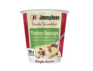 Jimmy Dean Simple Scrambles Turkey Sausage Quick Breakfast Cup, 5.35 oz