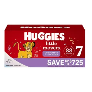 Huggies Little Movers Perfect Fitting Diapers (Sizes:7)