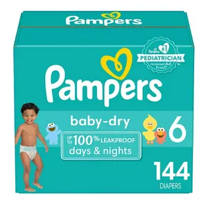 Pampers Baby Dry One-Month Supply Diapers (Sizes: 6)