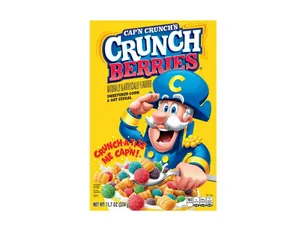 Cap'n Crunch, Crunch Berries, Kid's Cereal, 11.7 oz Packaged Breakfast Cereal Box