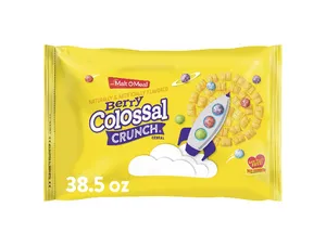 Malt-O-Meal Berry Colossal Crunch Breakfast Cereal, 38.5 oz Resealable Cereal Bag