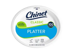 Chinet Classic Platter, 12.63" x 10" (100 ct.)