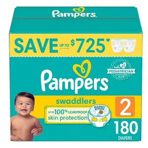 Pampers Swaddlers Softest Ever Diapers (Sizes:2)