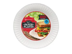 Super Strong Heavy-Duty Paper Plates, 9" (600 ct.)