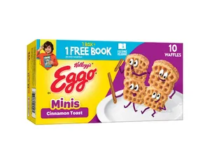 Eggo Minis Cinnamon Toast Frozen Waffle Bites, 10.75 oz, 40 Count (Frozen)