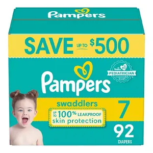 Pampers Swaddlers Softest Ever Diapers (Sizes:7)