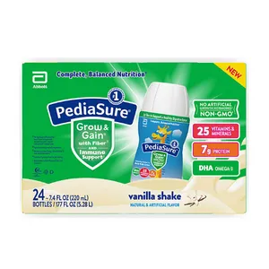 PediaSure Nutritional Grow & Gain Shake with Fiber and Immune Support, Vanilla (7.4 fl. oz., 24 pk.)