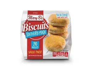 Mary B's Southern Made Biscuits, Value Pack, 44 oz, 20 Count (Frozen)