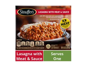 Stouffer's Meat and Sauce Lasagna Frozen Meal, 10.5 oz (Frozen)