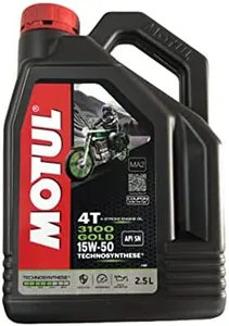 Motul Oil 3100 4T Gold 4T 15W50 sn (2.5 Ltr) - 4158