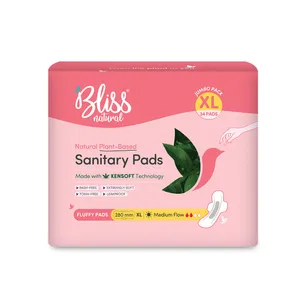 Organic Sanitary Pads For Women | Size-XL | For Normal-Flow | Jumbo Pack | 34 Pads