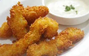 Catch of the day crunchy fish tempura