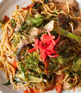 Yakisoba Vegetable Tonkatsu