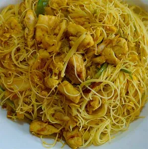 Singaporean Chicken Noodles