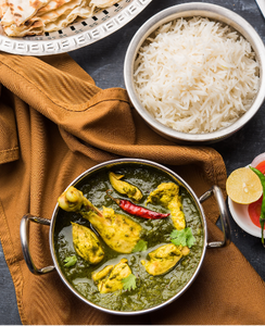 Chicken Palak with Rice/Roti/Paratha