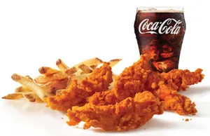 5 Piece Nashville Hot Hand-Breaded Chicken Tenders Combo (Small)