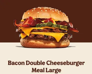 Bacon Double Cheeseburger Meal (Large)