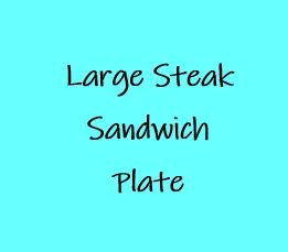 Large Steak Sandwich Plate