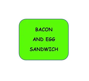 Bacon & Egg Sandwich (Sandwich Only)