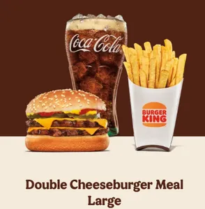 Double Cheeseburger Meal (Large)