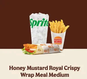 Honey Mustard Royal Crispy Wrap Meal (Medium)