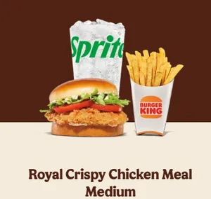 Royal Crispy Chicken Sandwich Meal (Medium)