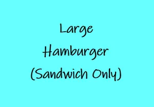 Large Hamburger (Sandwich Only)