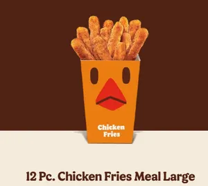 12 PC Chicken Fries Meal (Large)