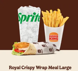 Royal Crispy Wrap Meal (Large)