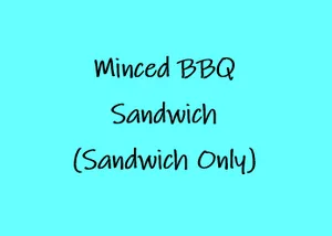 Minced BBQ Sandwich (Sandwich Only)