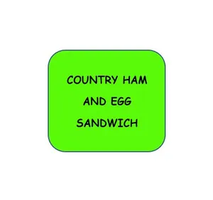 Country Ham & Egg Sandwich (Sandwich Only)