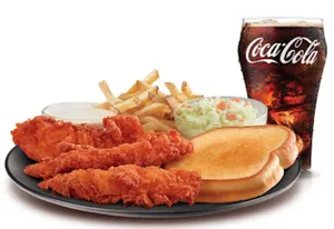 3 Piece Nashville Hot Hand-Breaded Chicken Tender Platter (Small)