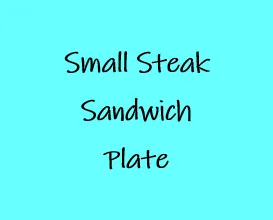Small Steak Sandwich Plate
