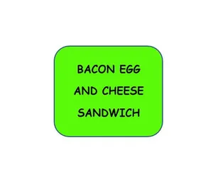 Bacon Egg & Cheese Sandwich (Sandwich Only)
