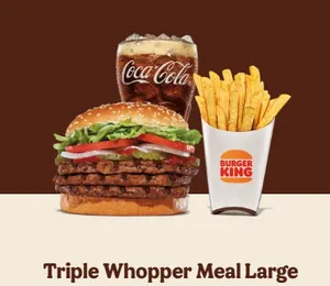 Triple Whopper Meal (Large)