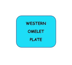 Western Omelet Plate