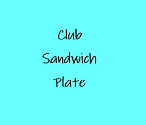 Ham Club Sandwich Plate